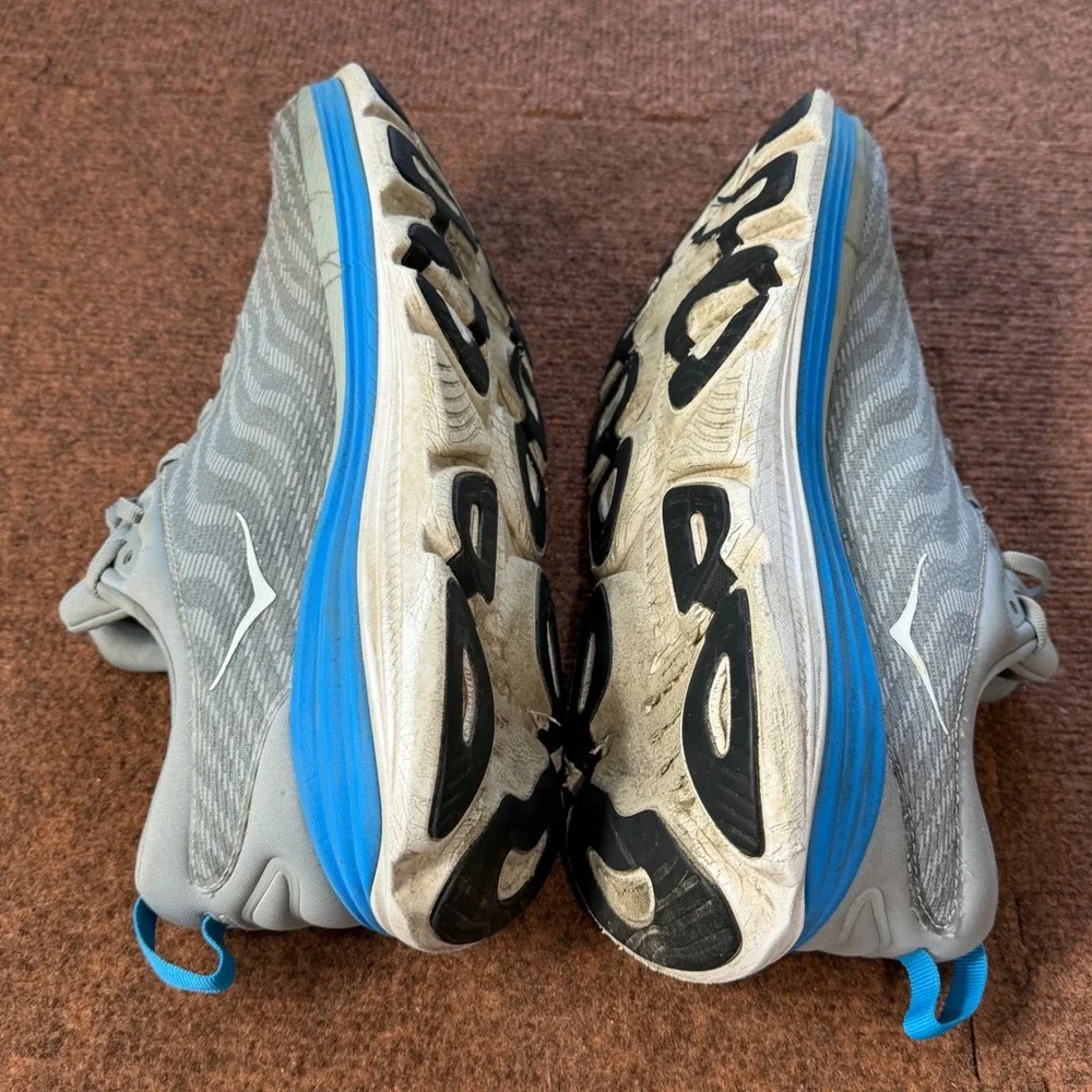 C+ gym Hoka Gaviota 5 Mens Running Shoes Grey Blue 1127929 LDVB Size 12.5D